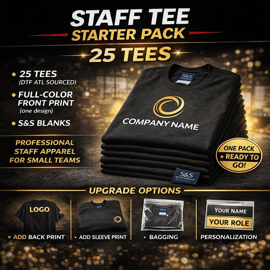 Staff Tee Starter Pack — 25 Tees - DTFATL