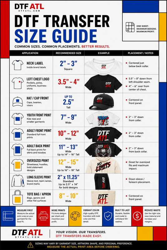 Premium Same Day Rush DTF Gang Sheet Builder- Multiple Sizes