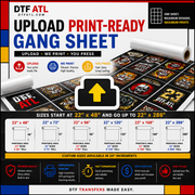 Premium Same Day Rush Upload Print Ready Gang Sheet