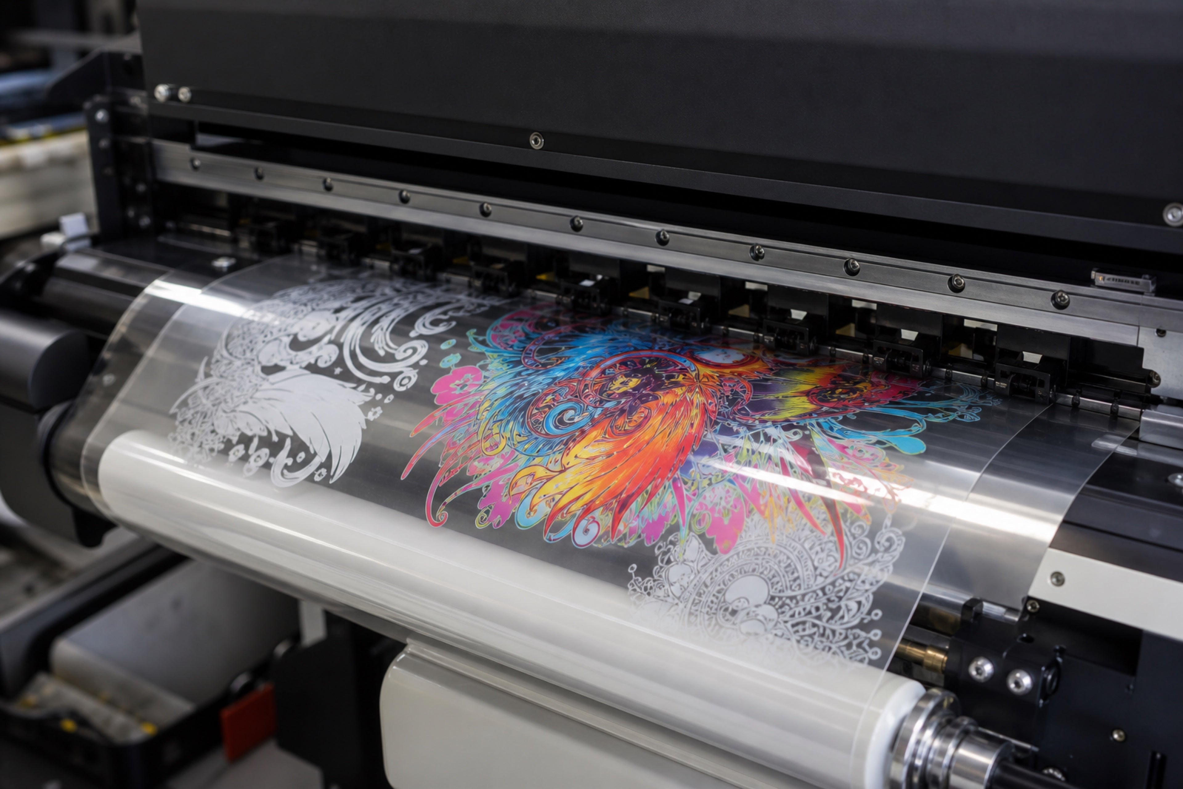 DTF transfer film printing with vivid full-color artwork