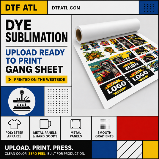 Dye Sublimation - Upload Ready to Print Gang Sheet